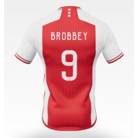 Stroje piłkarskie Ajax Brian Brobbey #9 Koszulka Podstawowej 2023-24 Krótki Rękaw